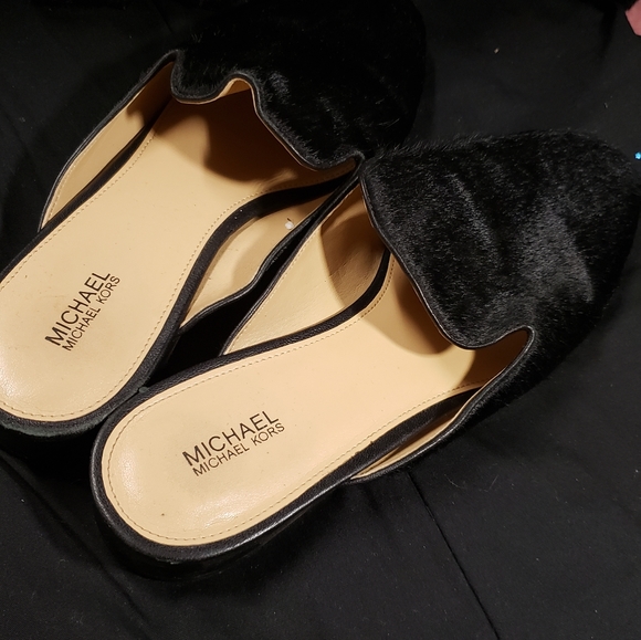 Michael Kors ''Natasha'' calf hair Mule slides - Picture 2 of 4